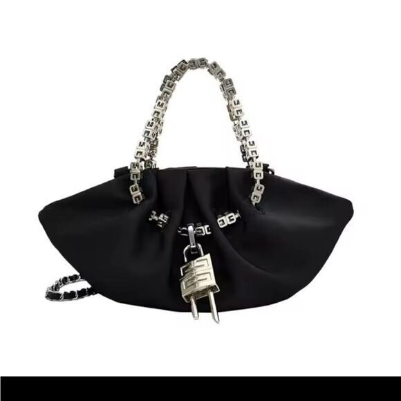 Black Chain Shoulder Bag - Picture 6 of 6